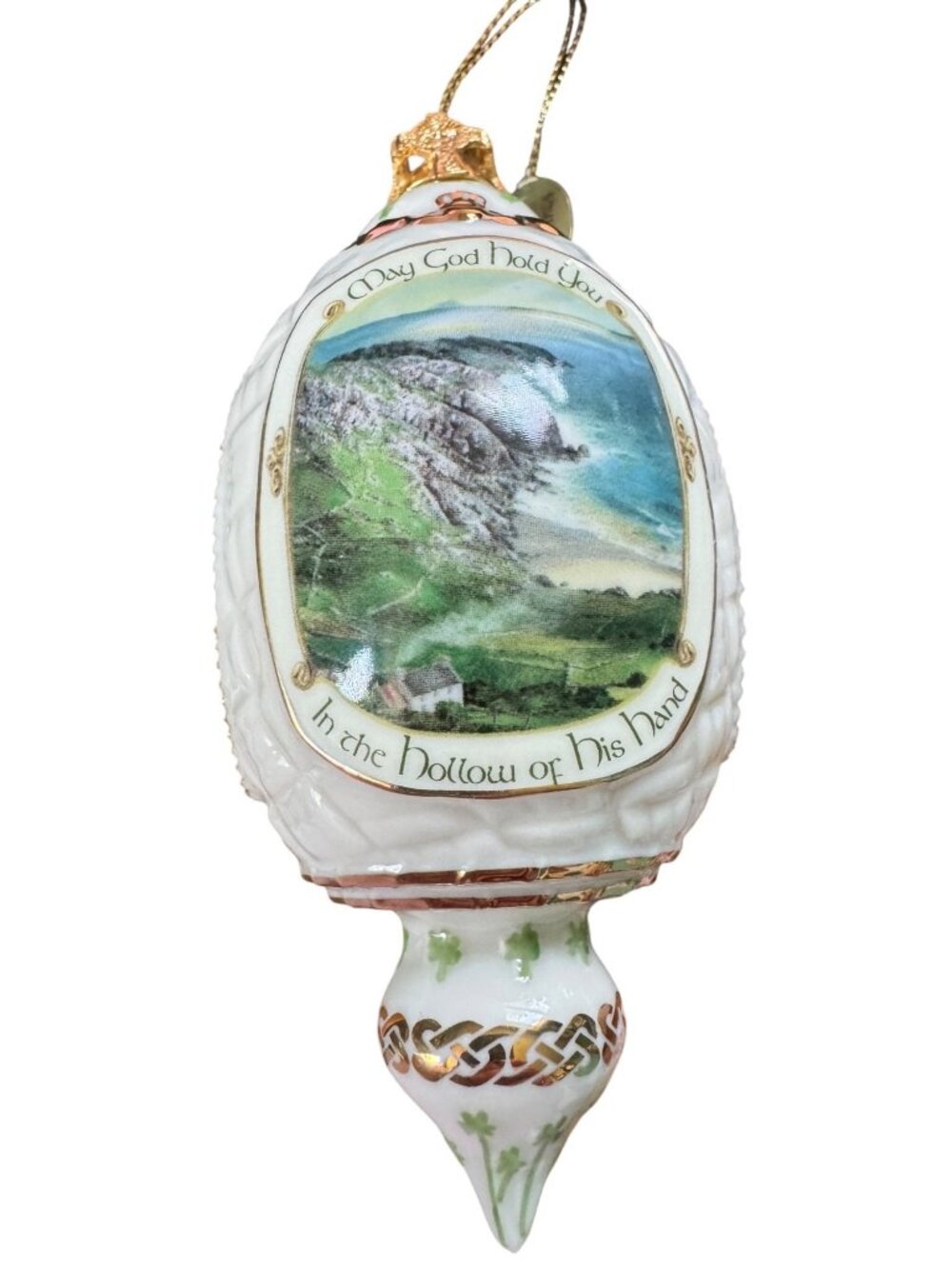 Irish Blessings Heirloom Porcelain Ornament By Bradford Editions 1999